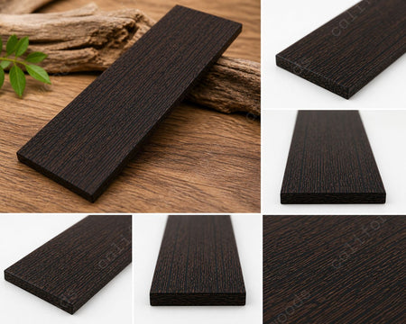 Wenge Thin Lumber Boards – 10 Pc Set (12" x 3" x 1/4") Kiln Dried & Sanded Exotic Hardwood