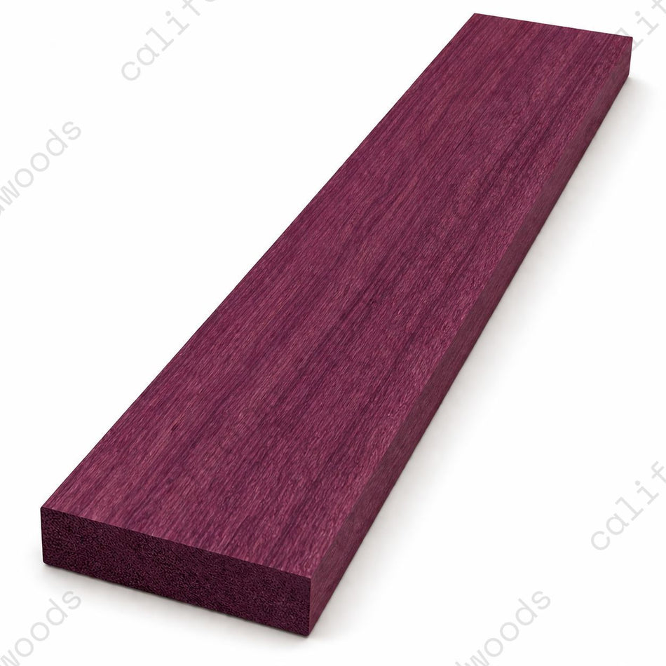 Purpleheart Hardwood Lumber – Solid Exotic Wood Board (1/2" x 4" x 24")