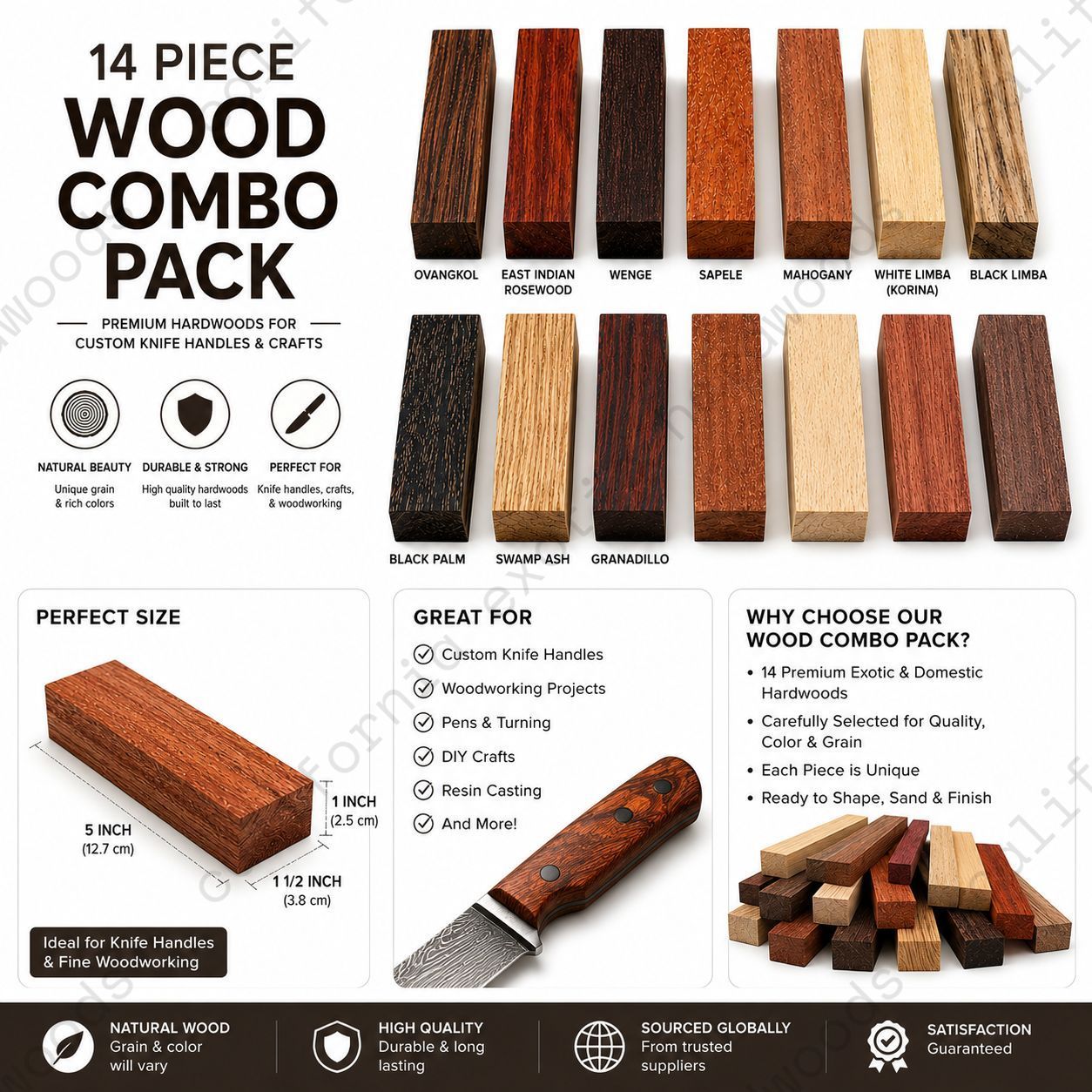 Knife Blanks Combo Pack