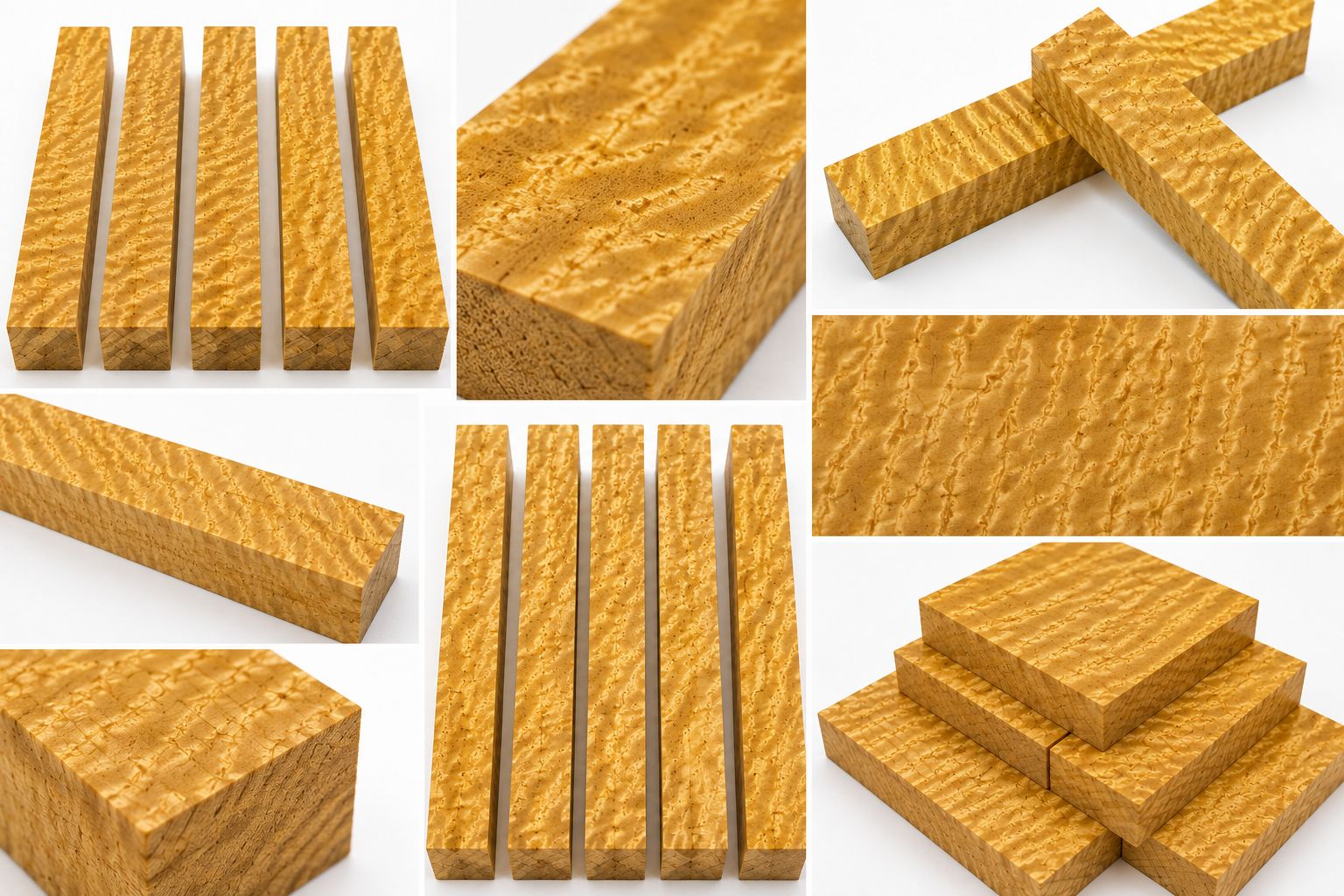Curly Movingui Pen Blanks – Exotic Figured Hardwood Turning Blanks