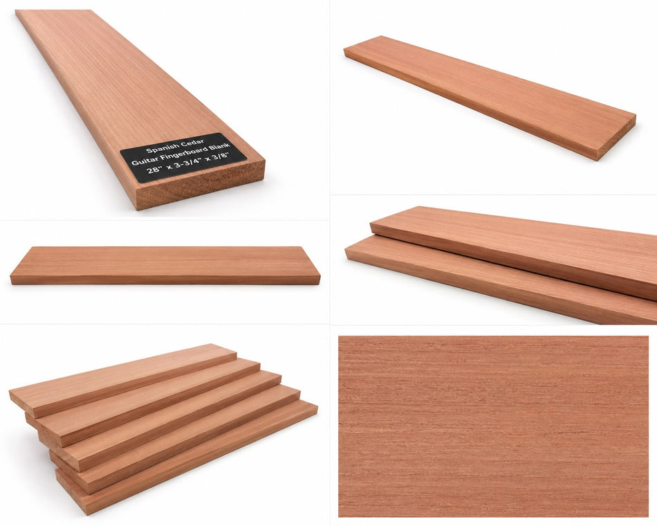 Spanish Cedar Guitar Fingerboard Blank