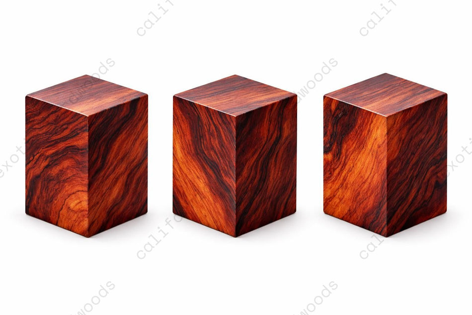 Cocobolo Short Exotic Wood Blanks 1-1/2" x 1-1/2" x 6"