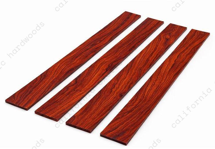Cocobolo Wood Guitar Fingerboard Blanks | 18” x 2.5” x 0.25”