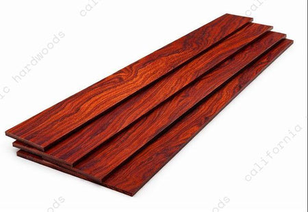 Cocobolo Wood Guitar Fingerboard Blanks | 18” x 2.5” x 0.25”