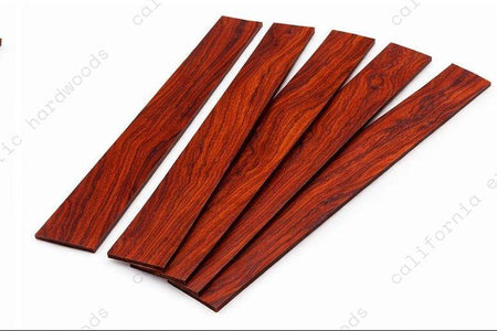 Cocobolo Wood Guitar Fingerboard Blanks | 18” x 2.5” x 0.25”