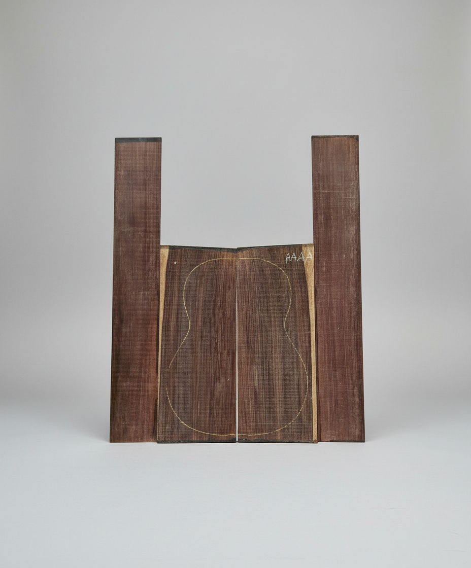 East Indian Rosewood Classical AAAA Grade Guitar Back & Side Set