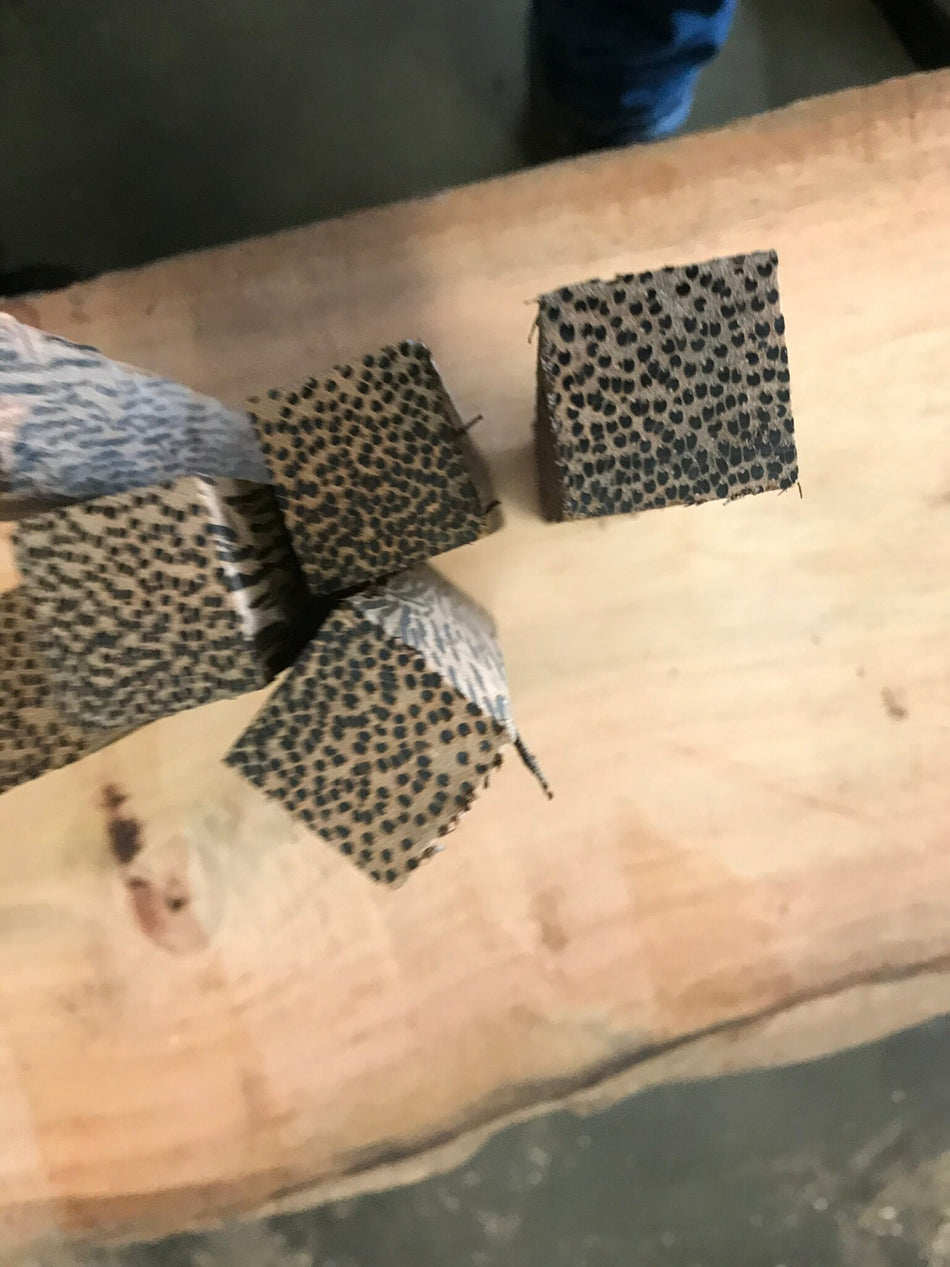 Paquete combinado de 10 piezas de maderas duras exóticas de California, 2,5 x 2,5 x 15 cm | #Palma negra #Palo rosa boliviano #