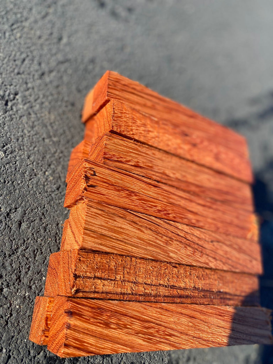 Paquete combinado de 10 piezas de maderas duras exóticas de California, 2,5 x 2,5 x 15 cm | #Palma Negra #IEbiara #